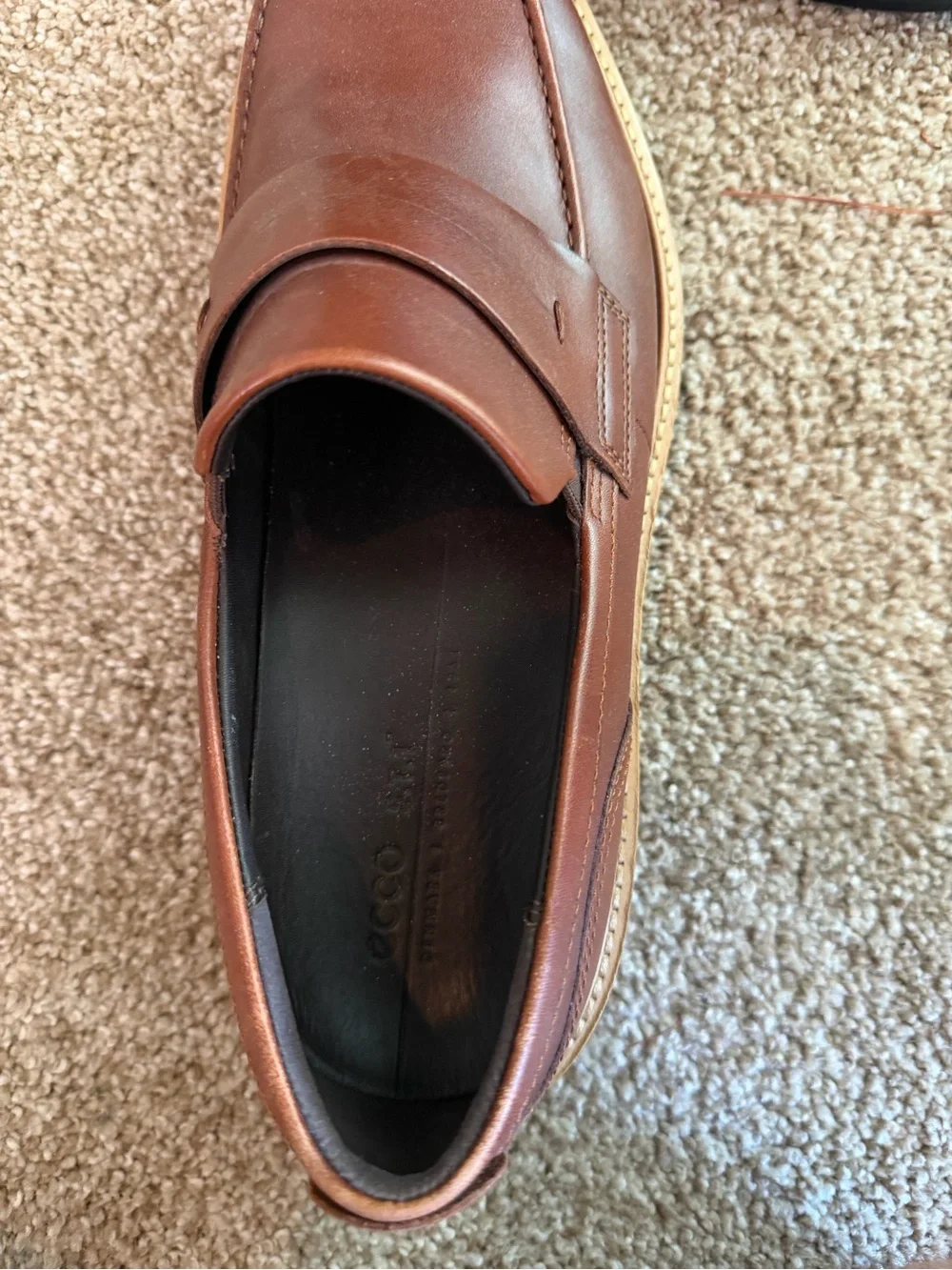 Ecco ST.1 Hybrid Penny Loafer - cognac